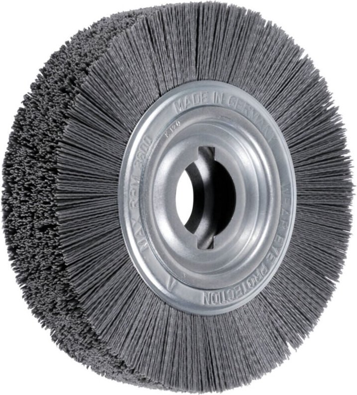 Thumbnail - Lessmann ® - Lessmann Entgrat-Rundbürste mikroabrasiv 1,1 mm, SiC 120, Bürsten-⌀xBesatzbreite: 250X60 mm