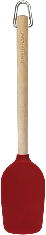 Kitchenaid Löffelspatel aus Birkenholz mit Silikon head - empire rot