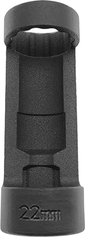 Jeffergarden Strut -Nuss -Sockel, 12 Punkt 1/2 '' Antriebsaufhängung Sockel Werkzeugauto Reparatur (22 mm schwarz)