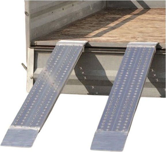 Leichte Auffahrrampen - Breite 200mm, Länge 1470mm, Ladehöhe 410mm - AOH200-1