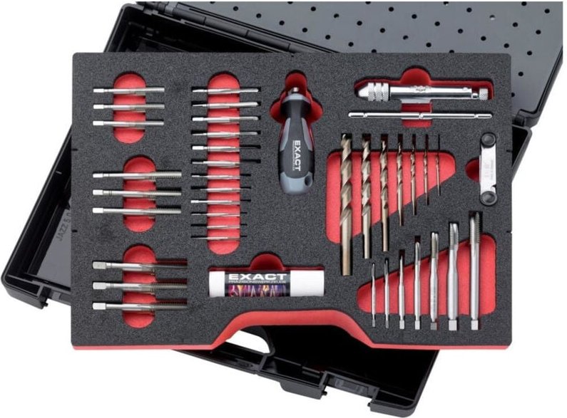 Exact - Gewindeschneidwerkzeug- Set hsse 61-teilig M3-M12