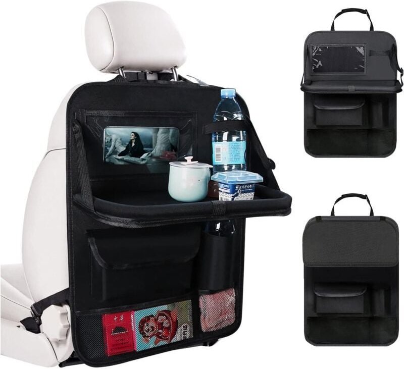 Thumbnail - Auto-Organizer, Kinder-Auto-Organizer mit Ablage und Handy-/Tablet-Tasche, wasserdichte Auto-Rücksitz-Organizer zur Aufb...