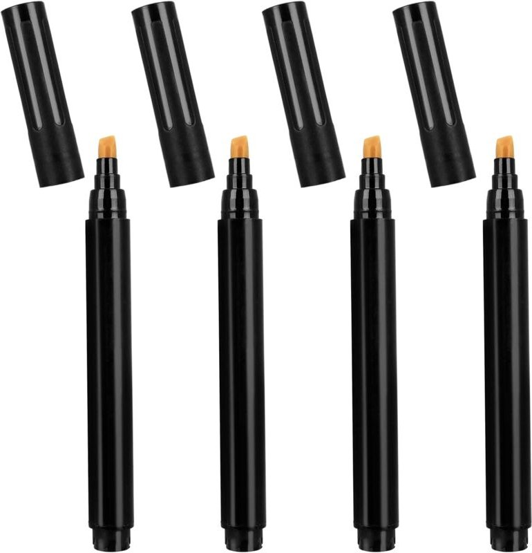 Geldscheinprüfstift, 4 Stück Geldprüfstift Geldfälschung Stift Detektor Stifte Fälschung Geld Marker Stift Gelddetektor ...