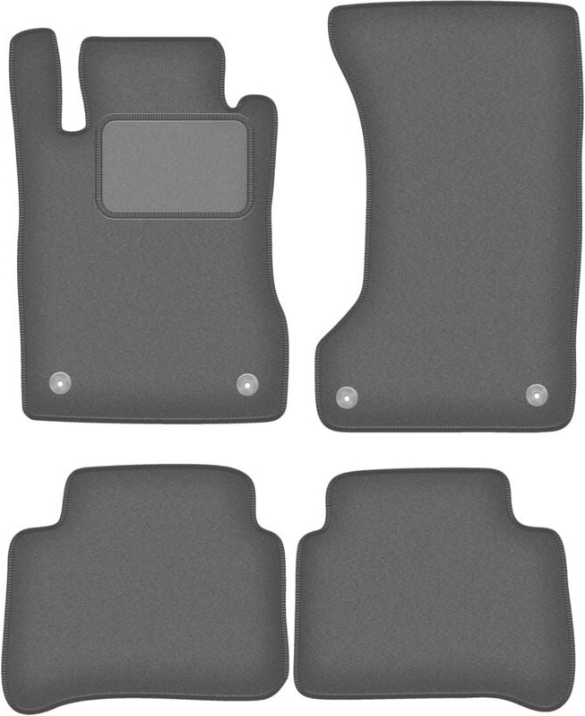 Graphit-Fußmatten für: Mercedes W211 4Matic Limousine, Kombi (2003-2009)