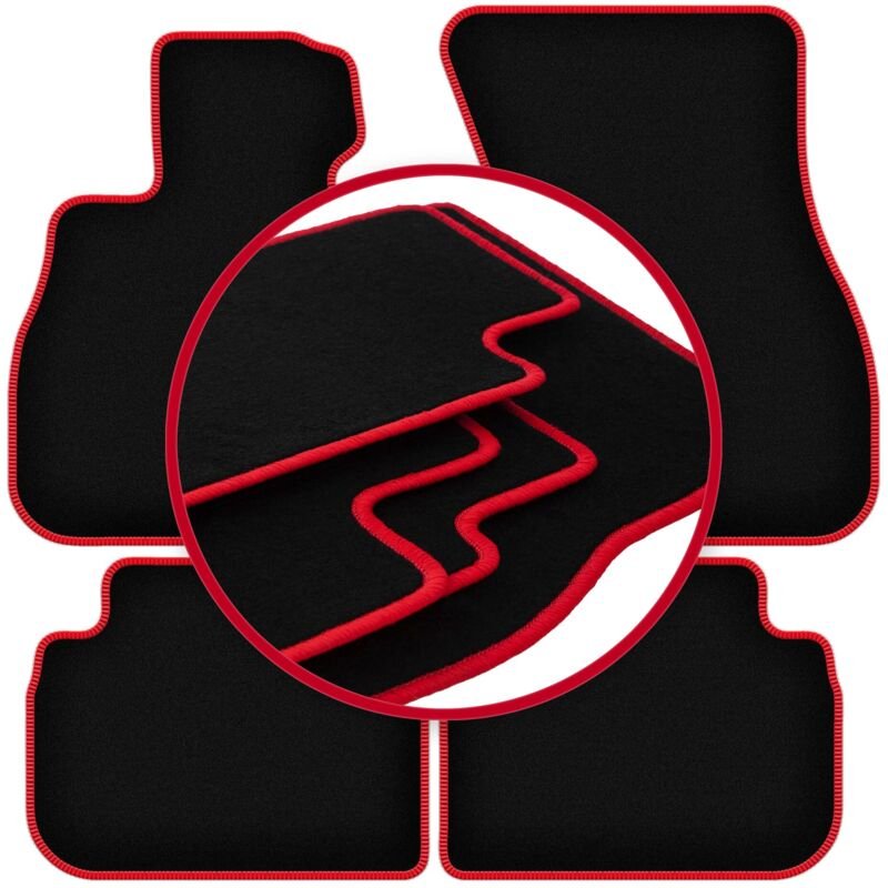 CARLUX-RED Auto-Fußmatten für: BMW 1 F40 Fließheck (2019-)