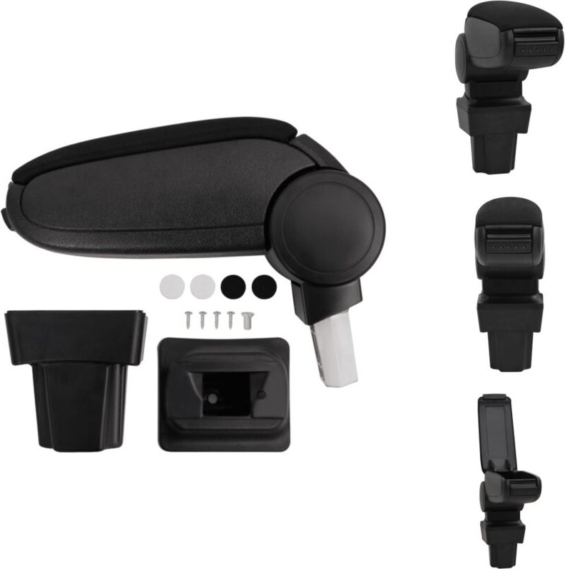 Kfz-Sitze - Living Auto-Armlehne Schwarz 11,5x32x(30-50) cm abs - Schwarz