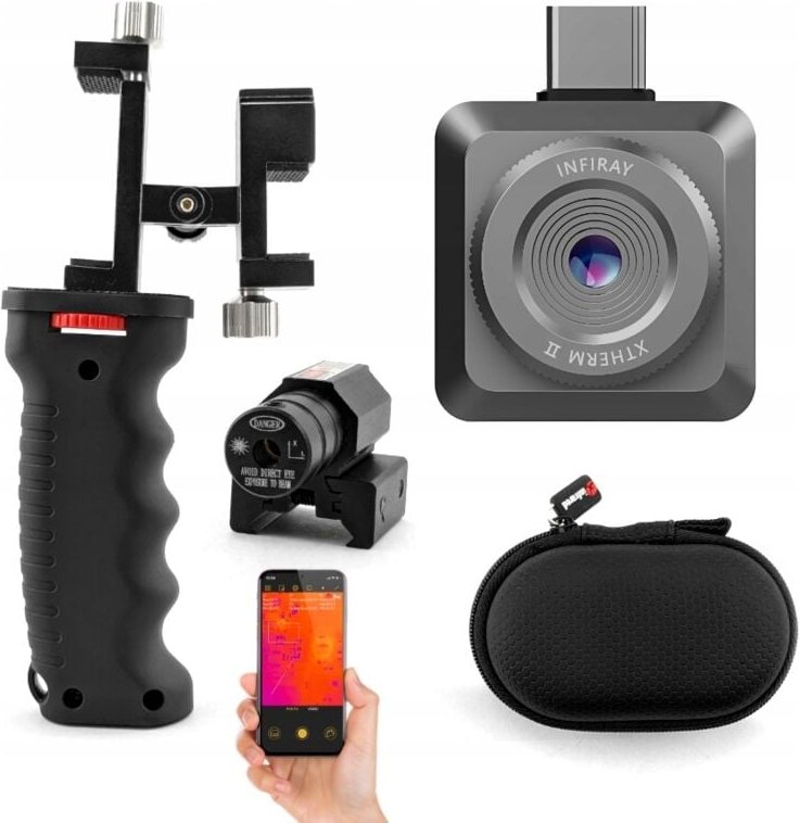 InfiRay Xtherm T2L Wärmebildkamera Stativ Laser Android App USB C