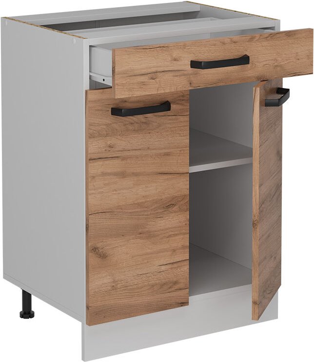 Vicco - Küchenunterschrank R-Line, Goldkraft Eiche, 60 cm ohne Arbeitsplatte