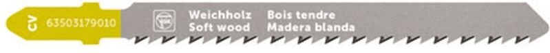 63503179010 Stichsägeblatt für Holz cv 75 T2.5 sw sc 5 St. - Fein