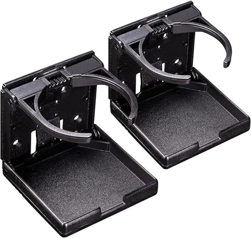 2er-Pack Getränkehalter, faltbar und verstellbar, passend für die meisten Größen von Tassen, Flaschen, Gläsern, Getränke...