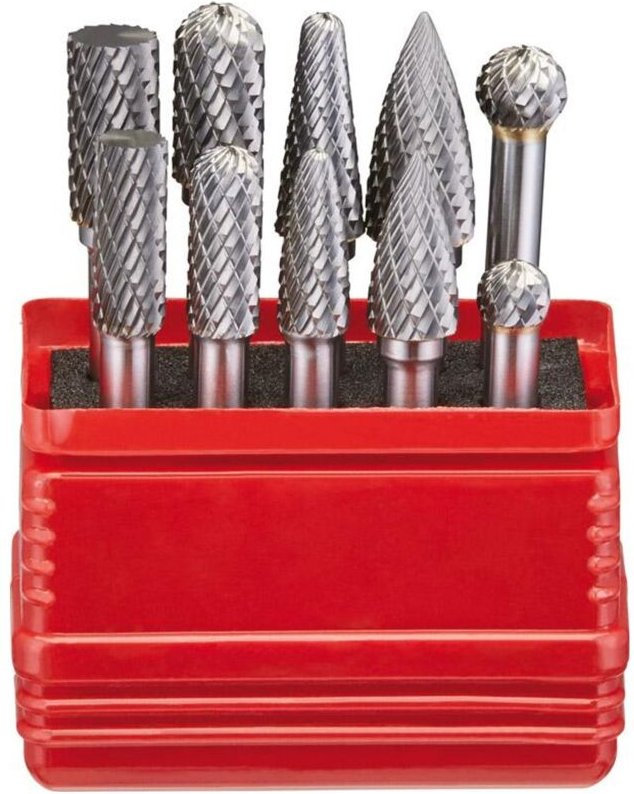 HM-Frässtift-Satz c 10-tlg. 6 mm - Fortis