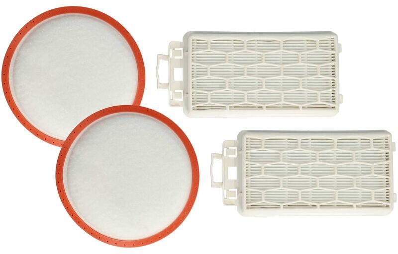 Filter-Set kompatibel mit Dirt Devil Infinity Rebel 53HF DD5551-1 Staubsauger - 4x Filter (Motorschutz-Filter, Ausblas-F...
