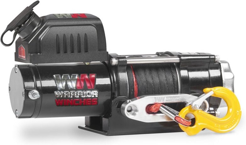 Thumbnail - Bootswinde Elektrisch Seilwinde Boot Trailer Anhänger Warrior ninja 3500LB 1,6 t 12 v Kunststoffseil