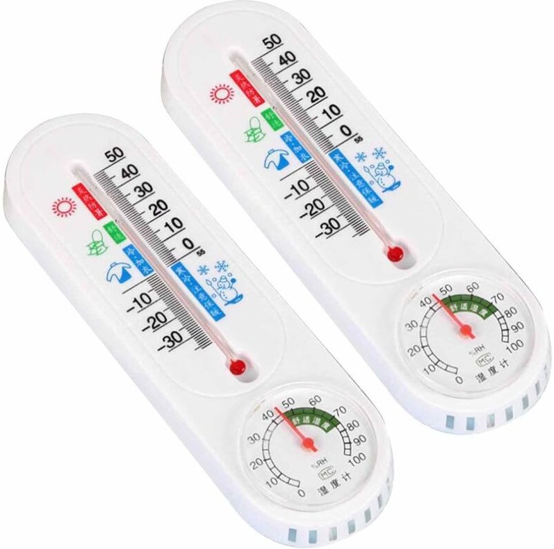 Gewächshaus-Thermometer – Hochpräzises wandmontiertes Thermometer für den Innenbereich, wandmontierter Gewächshaus-Tempe...