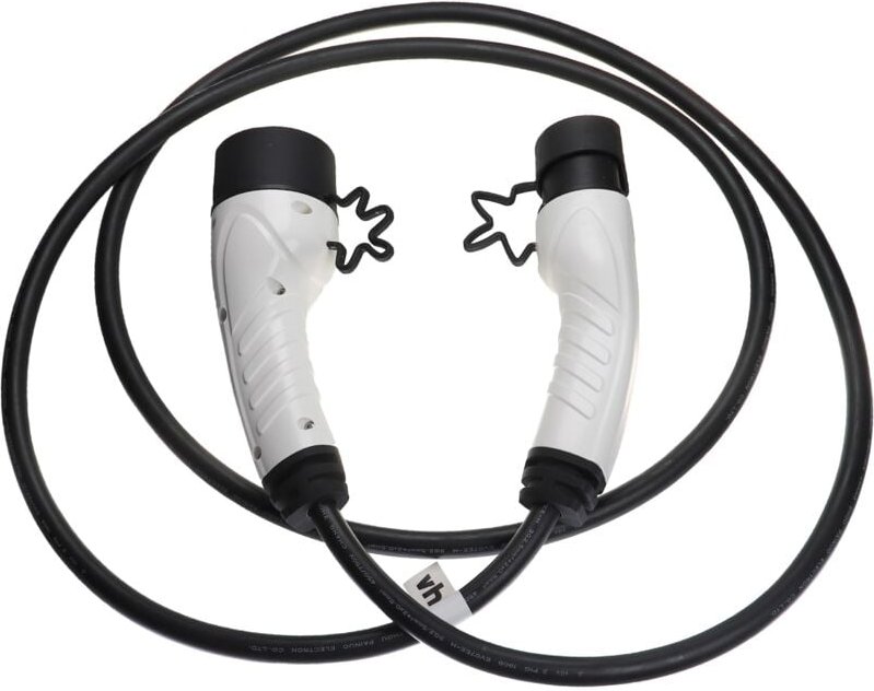 Thumbnail - Vhbw - Ladekabel Typ 2 zu Typ 2 kompatibel mit Peugeot E-208 Active, e-Rifter Elektroauto, 1-phasig, 16 a, 3,5 kW, 3 m