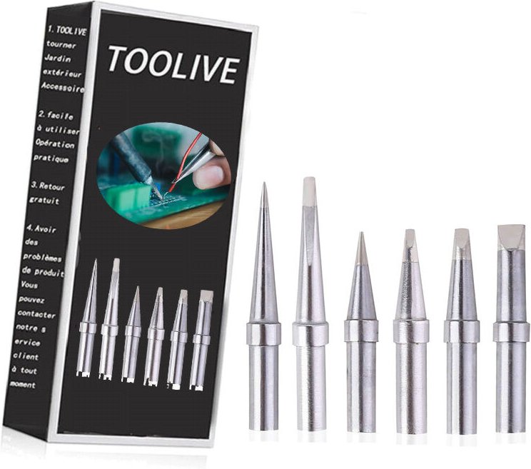 Soldering Iron Tip Solder Tip for Soldering Iron Tip, Replacement Soldering Iron Tips for Soldering Stations WESD51, WES...