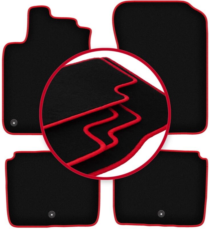 CARLUX-RED Autofußmatten für: Renault Latitude Limousine (2010-2015)