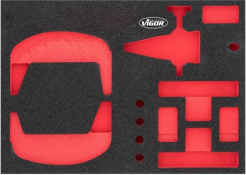 Weichschaumeinlage ∙ leer ∙ V7261-L ∙ L x B x H: 393 mm x 282 mm x 35 mm