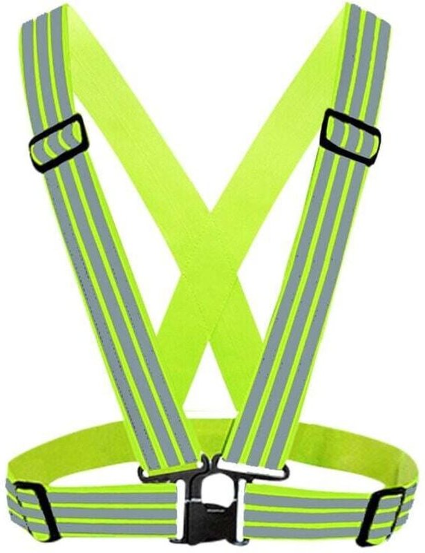 2 Stück gut sichtbare reflektierende Sicherheitswesten, verstellbare Sicherheitswesten zum Laufen, Radfahren und Motorra...