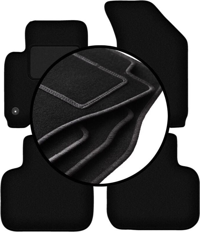 Komplettset Veloursmatten für: Fiat Freemont Crossover (2011-2016)
