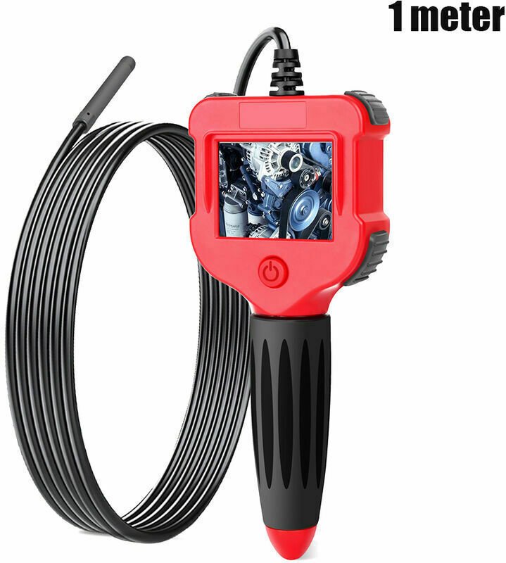 Endoskop, industrielles Endoskop, 2,4-Zoll-Bildschirm, weites Sichtfeld, wasserdicht für Automobil, Klimaanlage, Motorin...