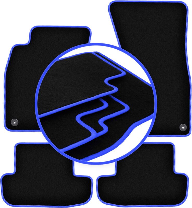 CARLUX-BLUE Autofußmatten für: Audi A5 8T Coupé (2008-2018)
