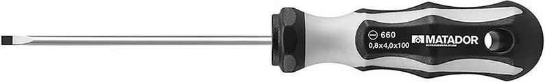 Thumbnail - Elektriker-Schraubendreher, Schlitz, 0,8x4x100 m