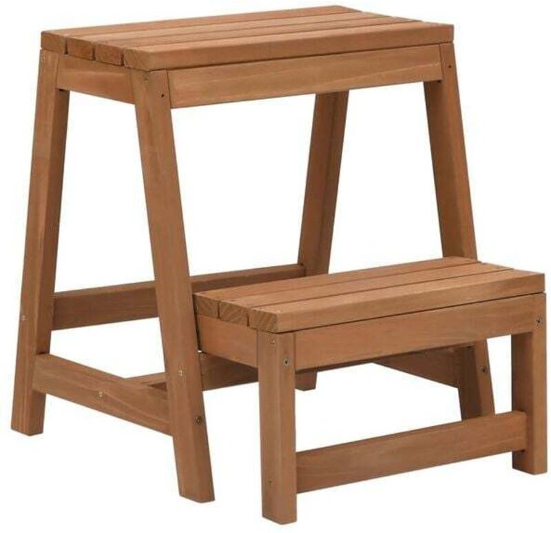 Klappbare Trittleiter Massivholz Fichte