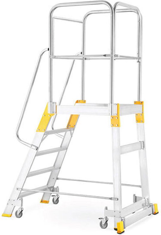 Mobile Plattformtreppe 3 Stufen - Maximale Arbeitshöhe. 2.62m - 9503R-MCP