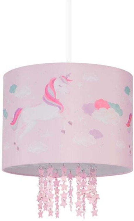 Kids light fixture pink unicorn