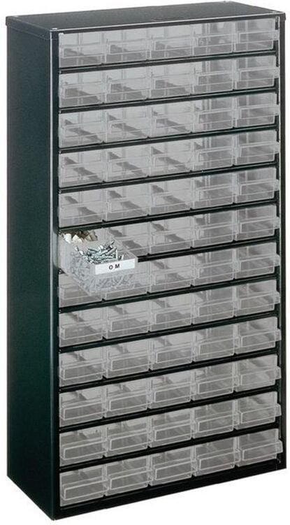 1260-00 Schubladenschrank (l x b x h) 306 x 150 x 552 mm Anzahl Fächer: 60 Inhalt 1 St. - Raaco