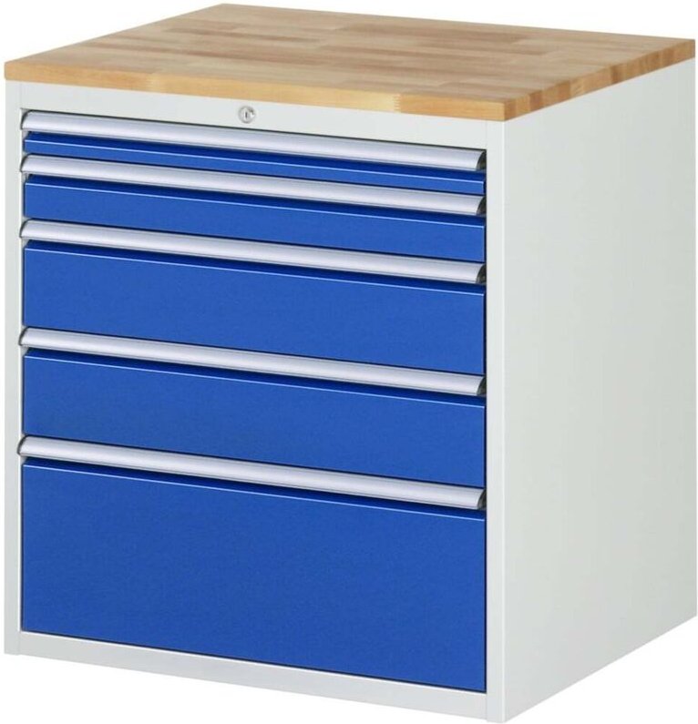 Schubladenschrank Buche-Top und 5 x Schubl.-XL 1x60 1x90 2x150 1x270mm - RAU