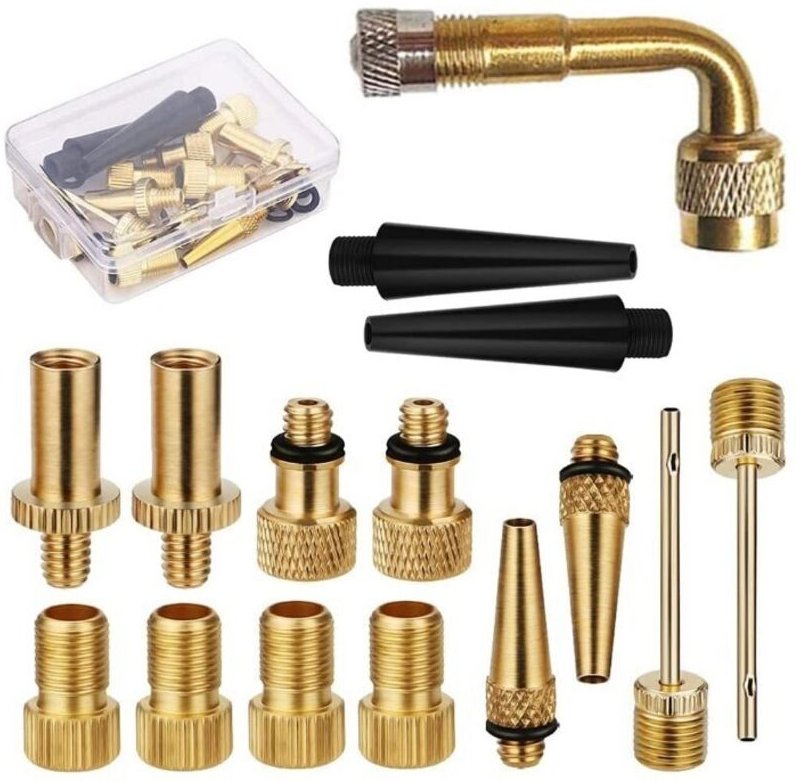 Sv av dv Fahrradventil-Adapter-Kit, Adapter-Kit für Fahrradreifenpumpen-Aufblasdüsen – RWInflator-Düse