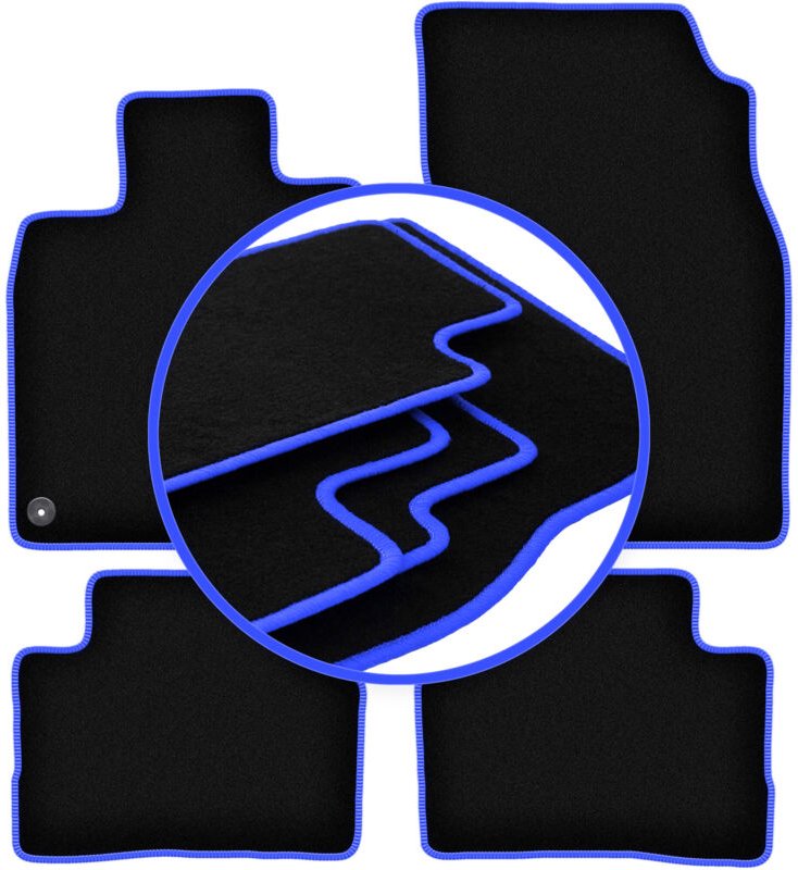 CARLUX-BLUE Autofußmatten für: Nissan Qashqai II J11 Crossover (2013-)