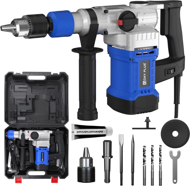 Dayplus - Stemmhammer Bohrhammer Schlagbohrhammer sds plus Meisselhammer 3000W Profi Tool
