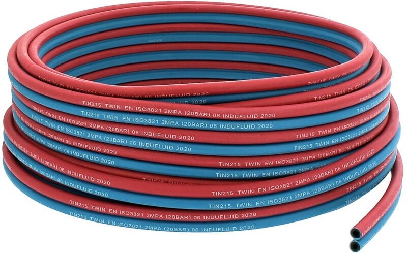 Schweißschlauch Sauerstoff/Acetylen ø 6,3 mm - Länge 5 Meter