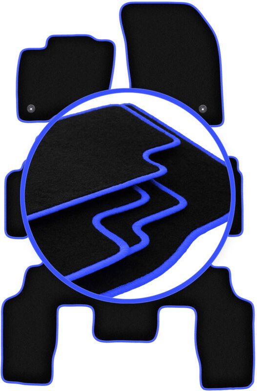 Thumbnail - CARLUX-BLUE Autofußmatten für: Ford Galaxy MK3 Minivan (2015-)