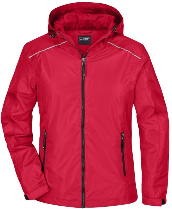 James&nicholson - Sportliche, funktionale Outdoorjacke Damen JN1117 Gr. 2XL red/black