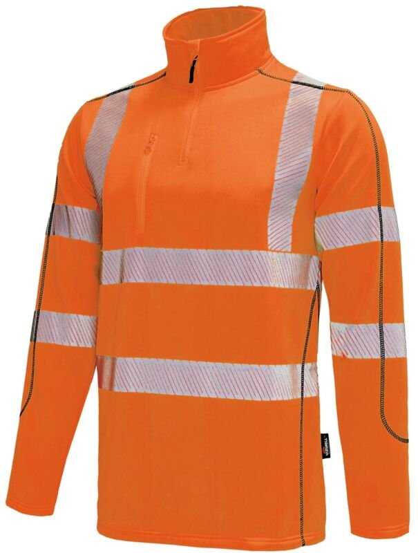 Vizwell Warnschutz-Thermo-Shirt VWFC70 Gr. 2XL leuchtorange/marine