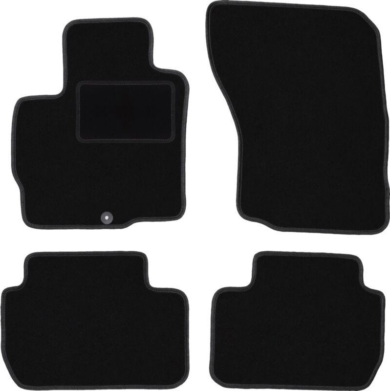 Schwarze Veloursmatten für: Mitsubishi Outlander III SUV (2012-)