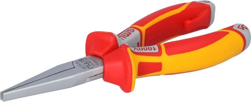 VDE 160 Flachzange, Chromkopf, Zweikomponentengriff, Länge 160mm, bis 1000V NWS