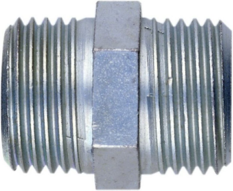 Doppelnippel DN-St-G1/4a x G1/4a DGKE770256 Stahl verzinkt Innenkonus - Schneider