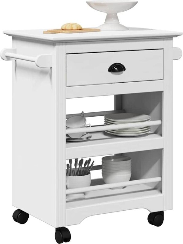 Küchenwagen bodo Weiß 67,5x45x80 cm - Vidaxl