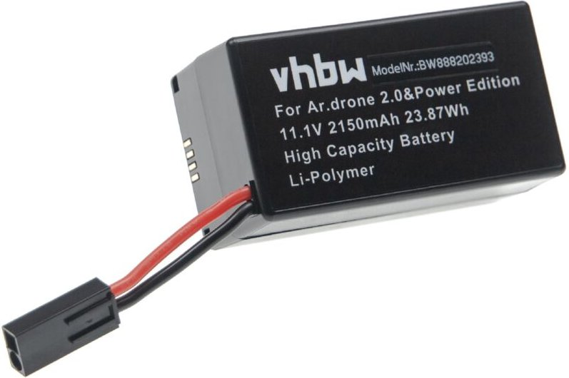 Vhbw - Akku kompatibel mit Parrot AR.Drone 2,0, 2.0 Elite Edition Drohne Multicopter Quadrocopter (2150mAh, 11,1V, Li-Po...