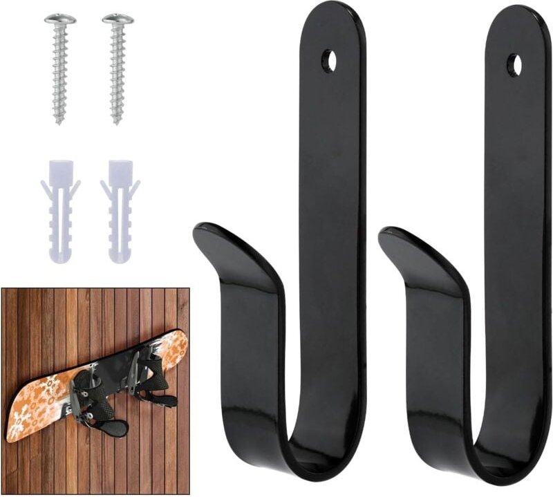 (Schwarz) Surfbrett-Wandhalterung, Surfbrett-Wandhalterung