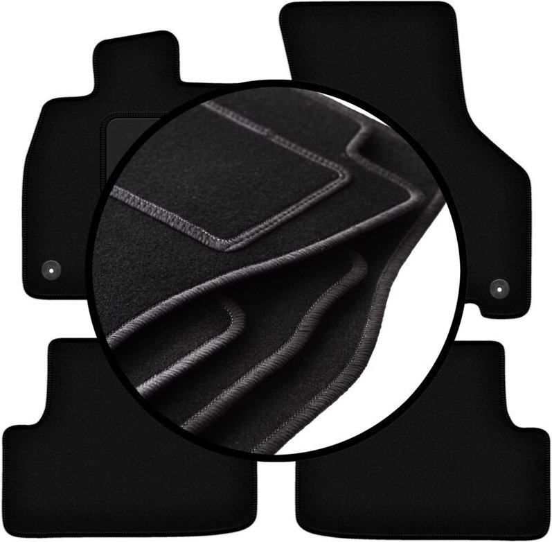 Komplettset Veloursmatten für: Volkswagen Golf VIII eTSI alltrack, Schrägheck, Kombi, Variant (2020-)
