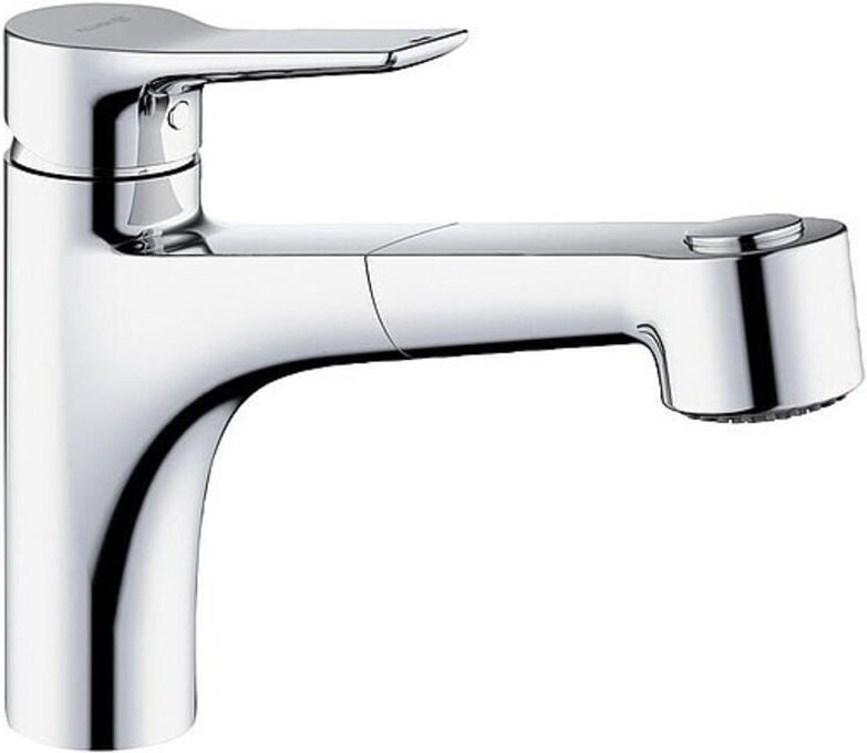 Spültischmischer Kludi-Mix mit herausziehbare Brause, chrom - 329410575