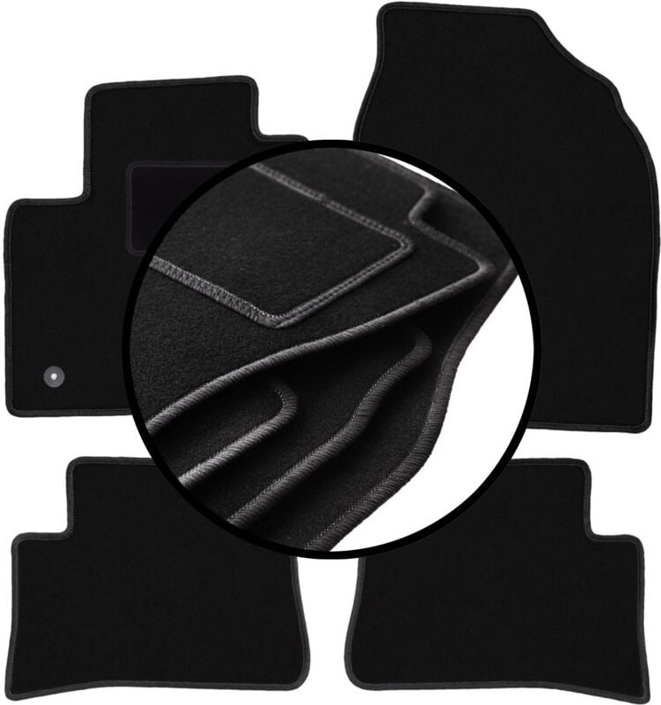 Komplettset Veloursmatten für: Toyota C-HR Hybrid Crossover (2016-)