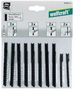 Wolfcraft Stichsägeblätter-Set 8440000 10 Stück Stichsägen