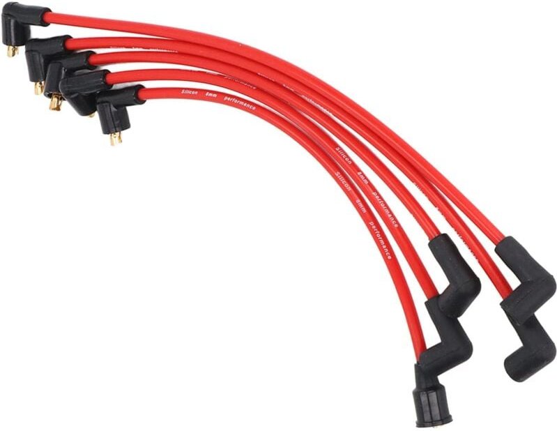 Ej.life - 8 Mm Zündkerzenkabel, 5 Stück Langlebige Metall- und Silikon-HT-Kabel Leistungszündkerze Passend für mgb 1800c...